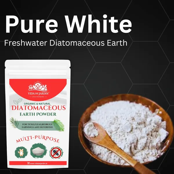 Vida_de_Jardin_Organic_Diatomaceous_Earth_Powder,_Multi-Purpose_Pest_Control_for_Ticks,_Fleas,_Bedbugs,_Earwigs_and_Silverfish_(400_G)
