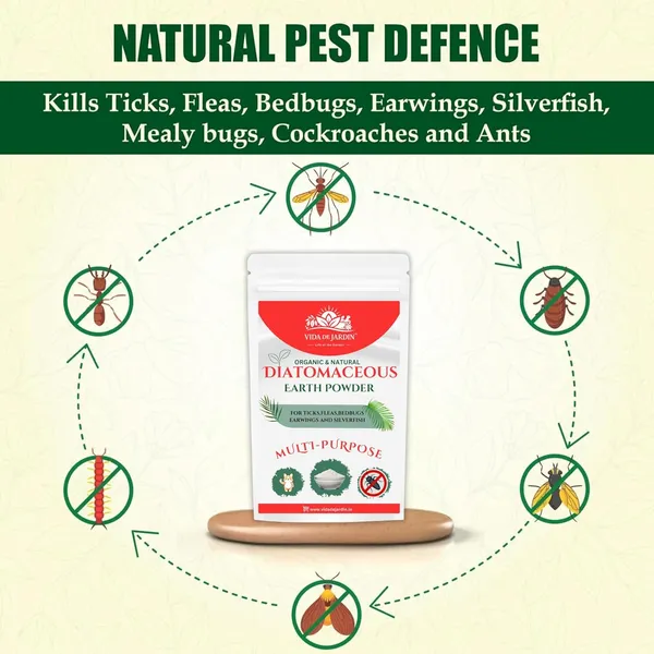 Vida_de_Jardin_Organic_Diatomaceous_Earth_Powder,_Multi-Purpose_Pest_Control_for_Ticks,_Fleas,_Bedbugs,_Earwigs_and_Silverfish_(400_G)