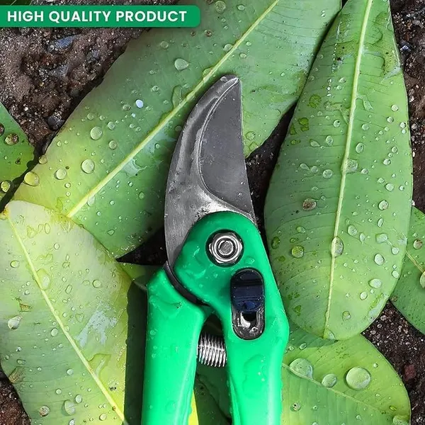 Vida_de_Jardin_Garden_Pruning_Shears_Stainless_Steel_|_Sharp_Blade_Secateurs_with_Safety_Lock_and_Green_Anti-Slip_Handle_|_Durable_Plant_Cutter_for_Flowers,_Shrubs_|_1_Pc,_Assorted_Color)