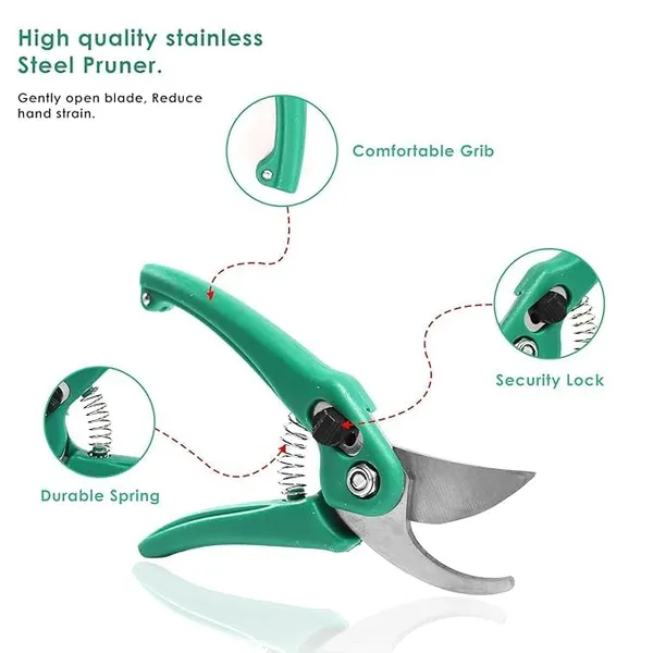 Vida_de_Jardin_Garden_Pruning_Shears_Stainless_Steel_|_Sharp_Blade_Secateurs_with_Safety_Lock_and_Green_Anti-Slip_Handle_|_Durable_Plant_Cutter_for_Flowers,_Shrubs_|_1_Pc,_Assorted_Color)