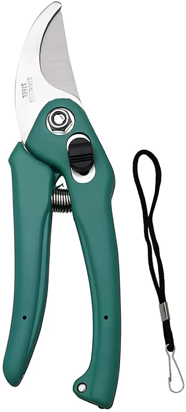 Vida_de_Jardin_Garden_Pruning_Shears_Stainless_Steel_|_Sharp_Blade_Secateurs_with_Safety_Lock_and_Green_Anti-Slip_Handle_|_Durable_Plant_Cutter_for_Flowers,_Shrubs_|_1_Pc,_Assorted_Color)