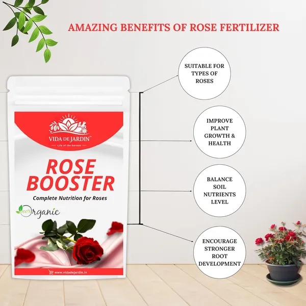 VIDA_DE_JARDIN_Special_Rose_Booster_Fertiliser_|_Organic_Rose_Booster_for_More_Blooms_and_Strong_Root_of_Plants_(900_Gram)