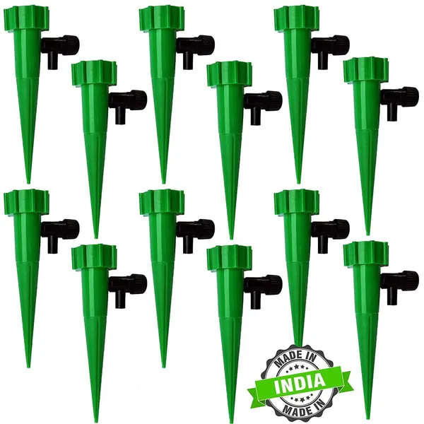 VIDA_DE_JARDIN_Drip_Irrigation_kit_for_Home_Garden_plants_|_Self-Watering_Spikes_Plants,_Automatic_Water_Devices_For_Plant_with_Slow_Release_Control_Tap_Drip_Irrigation_(Pack_of_12)