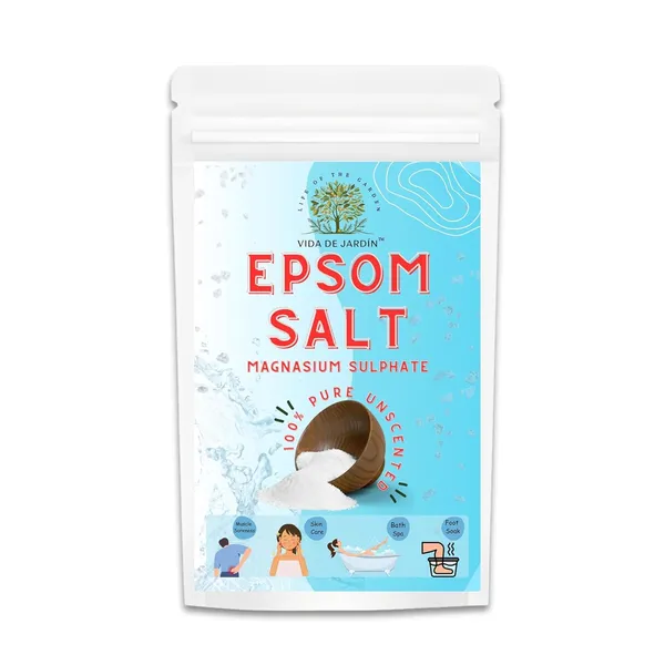 VIDA_DE_JARDIN_Epsom_Salt_Pure_Magnesium_Sulphate_|_For_Bath_Spa_and_Foot_Soak_Use_|_Suitable_for_Relaxation,_Skin_Care_and_Personal_Care_Routine_|_(900_gram)