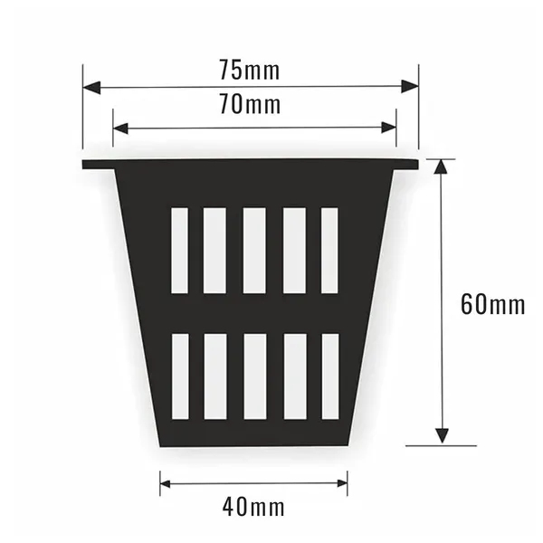 VIDA_DE_JARDIN_Black_Hydroponic_Net_Pots_|_Heavy_Duty_Slotted_Mesh_Net_Cups_with_Wide_Lip_|_Durable_Reusable_Plastic_Plant_Basket_for_DWC_Systems,_Aquaponics_|_3_Inch_(100)