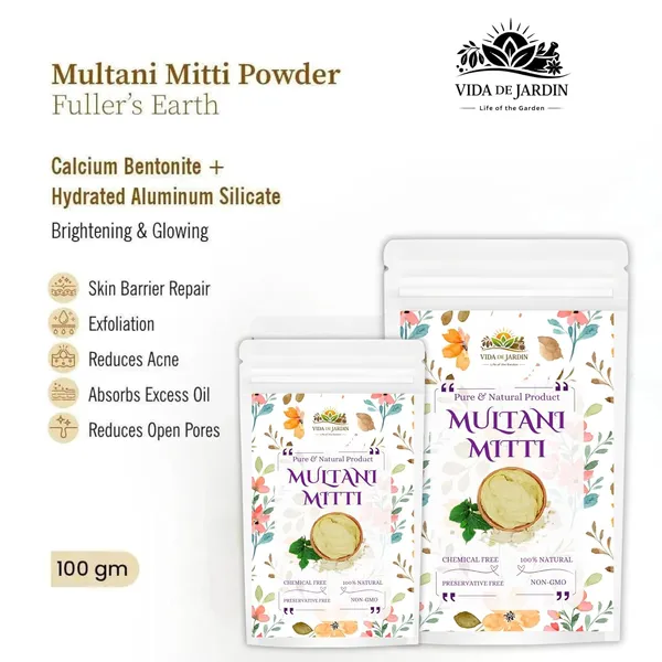 VIDA_DE_JARDIN_Natural_Pure_Multani_Mitti_Powder_|_Natural_Face_&_Hair_Clay_Mask_for_Deep_Cleansing,_Oil_Control_&_Skin_Brightening_|_Chemical-Free_Ayurvedic_Skincare_|_(Fuller’s_Earth)