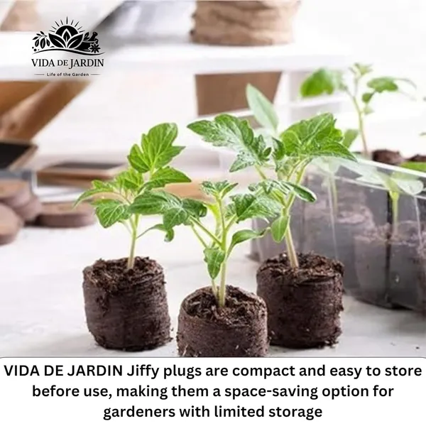 VIDA_DE_JARDIN_Coir_Seed_Germination_Kit_45MM_|_Coco_Peat_Pellets_for_Seedling_Trays_|_Organic_Seed_Starter_Plugs_|_Fast_Germination_&_Healthy_Root_Development_(100_pcs)
