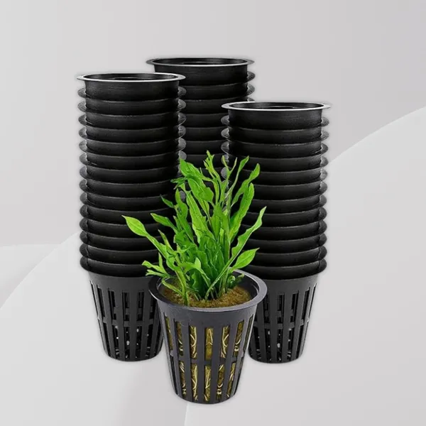 VIDA_DE_JARDIN_Black_Hydroponic_Net_Pots_|_Heavy_Duty_Slotted_Mesh_Net_Cups_with_Wide_Lip_|_Durable_Reusable_Plastic_Plant_Basket_for_DWC_Systems,_Aquaponics_|_2_Inch_(100)