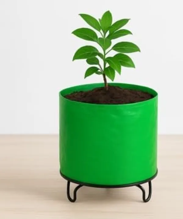 VIDA_DE_JARDIN_HDPE_Round_Plant_Grow_Bags_|_260_GSM_UV_Protected_Grow_Bag_for_Terrace_Gardening,_Vegetable_Plants,_Home_Garden,_Balcony,_Nursery,_Kitchen_Garden_|_(5,_9X9_Inches)