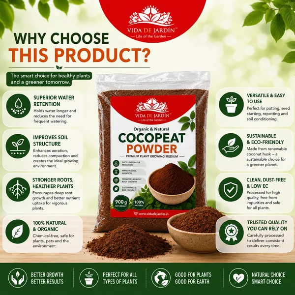 Vida_De_Jardin_Organic_Cocopeat_Powder,_Premium_Plant_Growing_Medium_Kerala's_Coconut_Husk_Powder_Coconut_Coir_Soil_Conditioner_for_Potting,_Pack_of_2_(900_G)