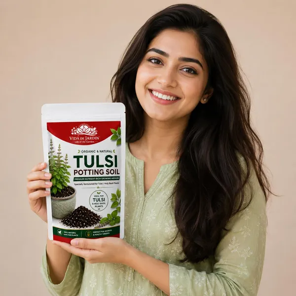 VIDA_DE_JARDIN_Tulsi_Potting_Soil_Mix_|_Premium_Ready-to-Use_Potting_Soil_for_Holy_Basil_Plants_|_Well-Draining_Organic_Soil_with_Natural_Nutrients_(5_KG)