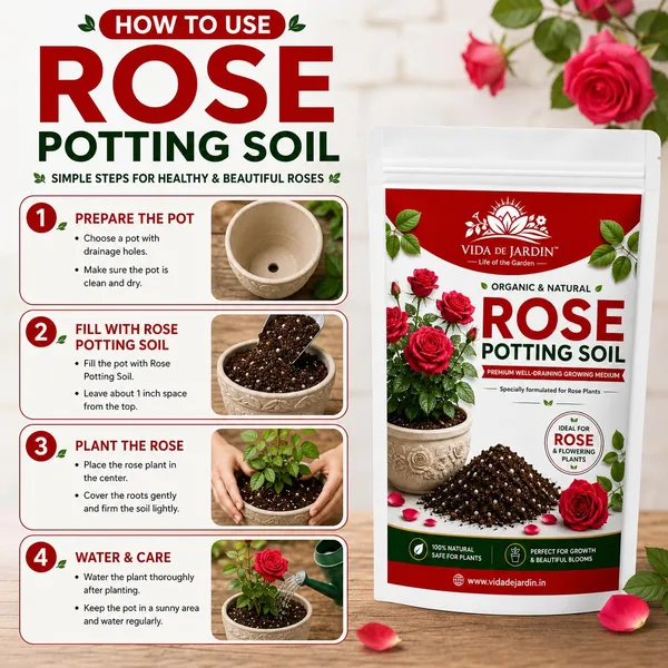 VIDA_DE_JARDIN_Rose_Potting_Soil_Mix_|_Premium_Ready-to-Use_Potting_Mix_for_Rose_Plants_|_Well-Draining_Soil_with_Cocopeat,_Vermicompost_&_Organic_Nutrients_(5_KG)
