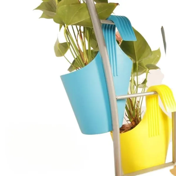 VIDA_DE_JARDIN_Hanging_Plant_Pots_Set_of_10_–_Colorful_Plastic_Hanging_Planters_for_Balcony,_Home_&_Garden,_Indoor_&_Outdoor_Plants