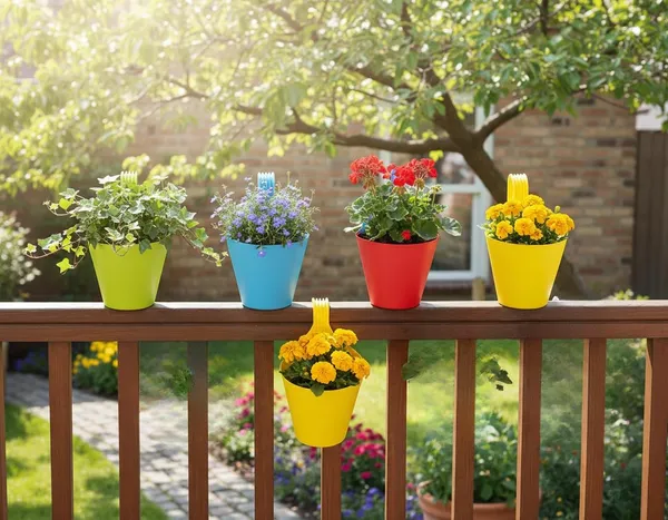 VIDA_DE_JARDIN_Hanging_Plant_Pots_Set_of_10_–_Colorful_Plastic_Hanging_Planters_for_Balcony,_Home_&_Garden,_Indoor_&_Outdoor_Plants