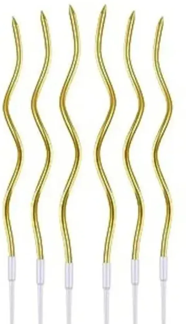 Wax_Gold_Wavy_Birthday_Candles_With_Holders_Pack_Of_4