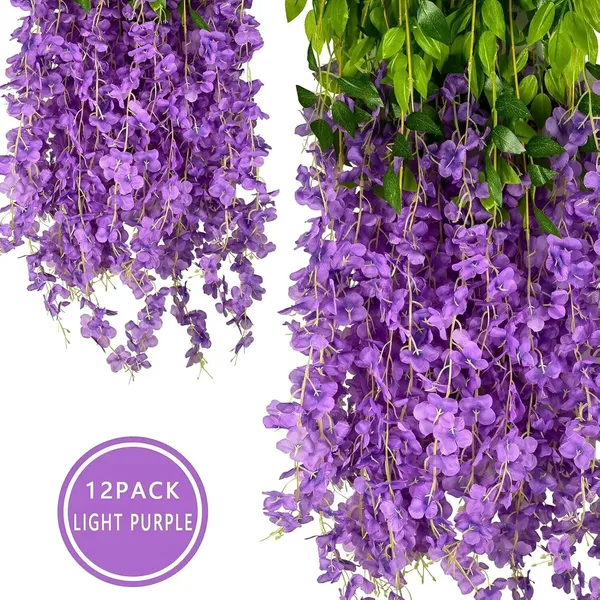 Plastic_Decorative_Purple_Blossom_Artificial_Hanging_Flower_Vine_(Pack_Of_4)