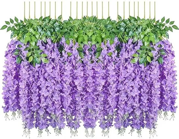 Plastic_Decorative_Purple_Blossom_Artificial_Hanging_Flower_Vine_(Pack_Of_4)