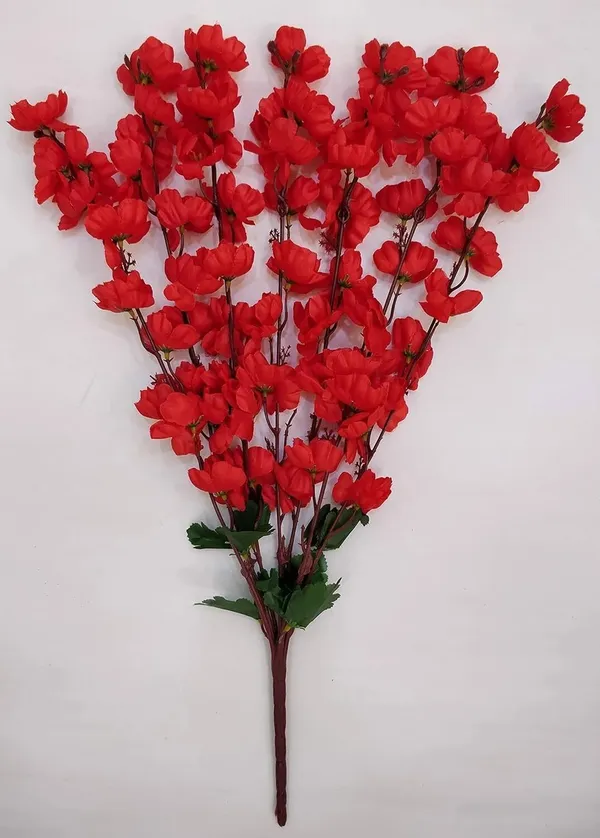 Plastic_Decorative_Red_Blossom_Artificial_Flower_Bouquet