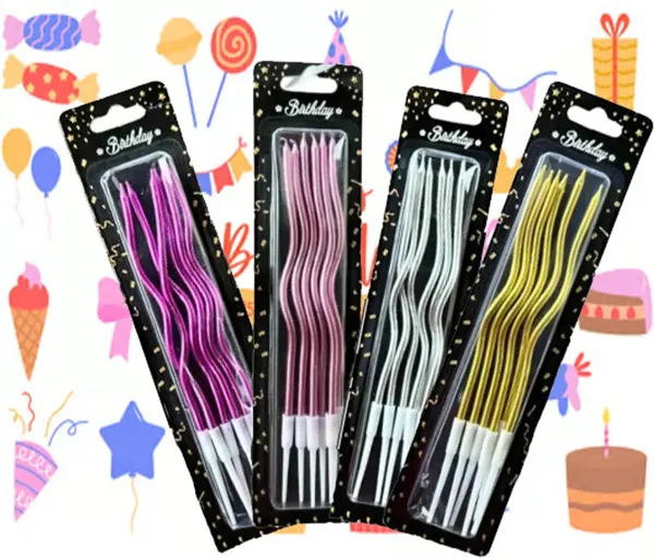Wax_Gold_Wavy_Birthday_Candles_With_Holders_Pack_Of_4