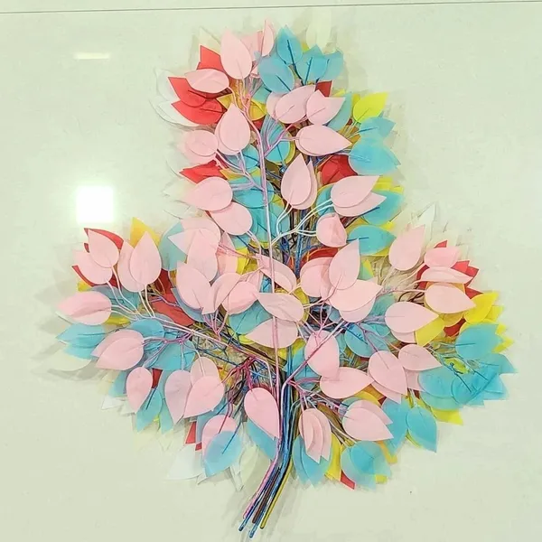 Plastic_Multicolour_Artificial_Decorative_Leaf_Bunch