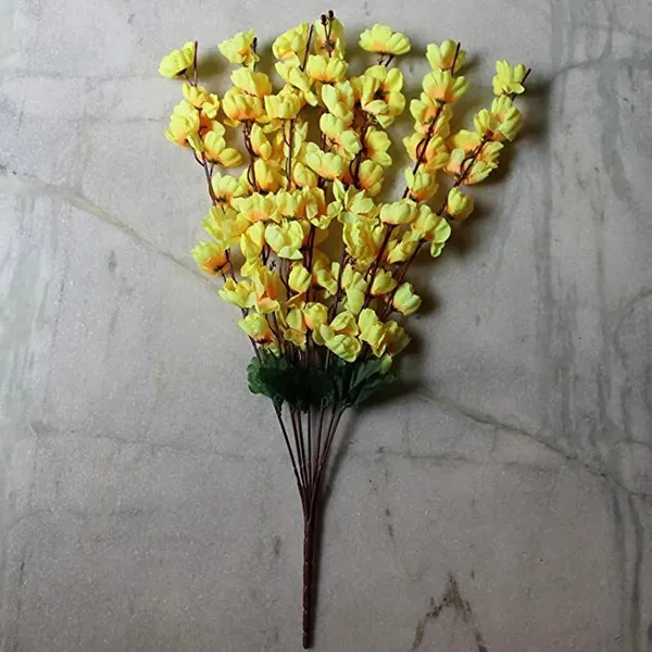 Silk_Yellow_Blossom_Artificial_Flower_Bouquet_pack_of_2