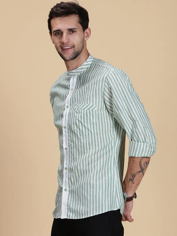 Green_Linen_Regular_Fit_Striped_Casual_Shirt_For_Men