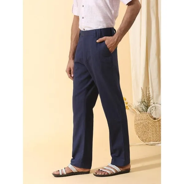 Navy_Cotton_Regular_Fit_Straight_Leg_Trousers_For_Men
