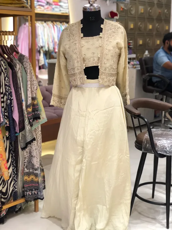 Ivory_Shimmer_Embroidered_Jacket_Skirt_Set_For_Women