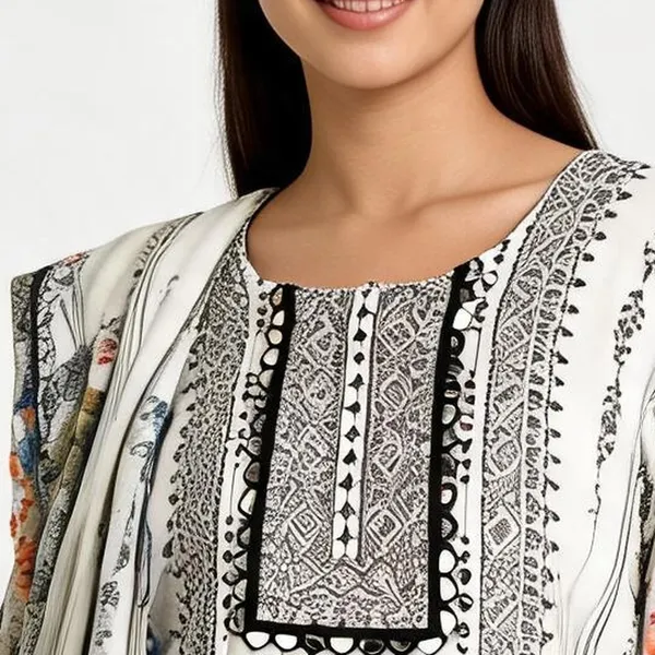 Muslin_Printed_Suit_for_Women_-_Black_and_White_with_Mirror_Work_|_Festive
