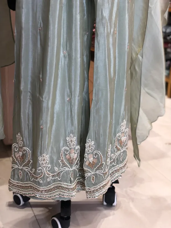 Sage_Green_Shimmer_Embroidered_Jacket_Suit_Set_For_Women