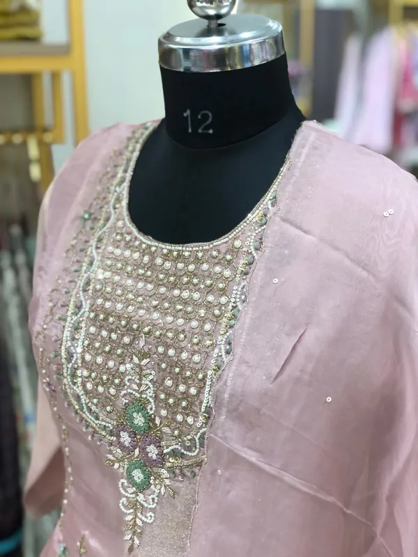 Mint_Green_Shimmer_Straight_Kurta_Pant_Palazzo_Set_For_Women