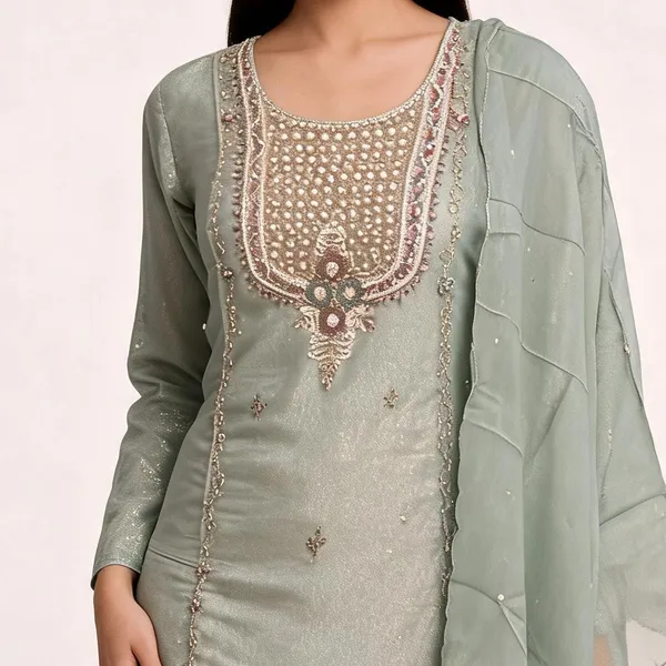 Kurta_Palazzo_Set_for_Women_-_Mint_Green_Shimmer_Hand_Work_Straight_Kurta