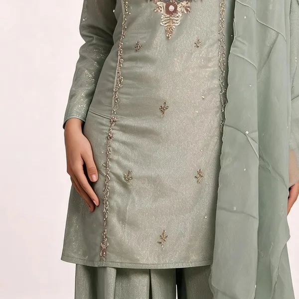 Kurta_Palazzo_Set_for_Women_-_Mint_Green_Shimmer_Hand_Work_Straight_Kurta