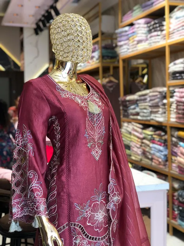 Maroon_Satin_Straight_Embroidered_Pakistani_Suit_For_Women