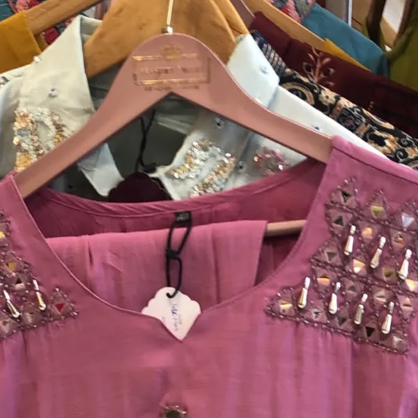 Co-ord_Set_for_Women_-_Purple_Cotton_Mirror_Work_2_Piece_|_Casual_Wear