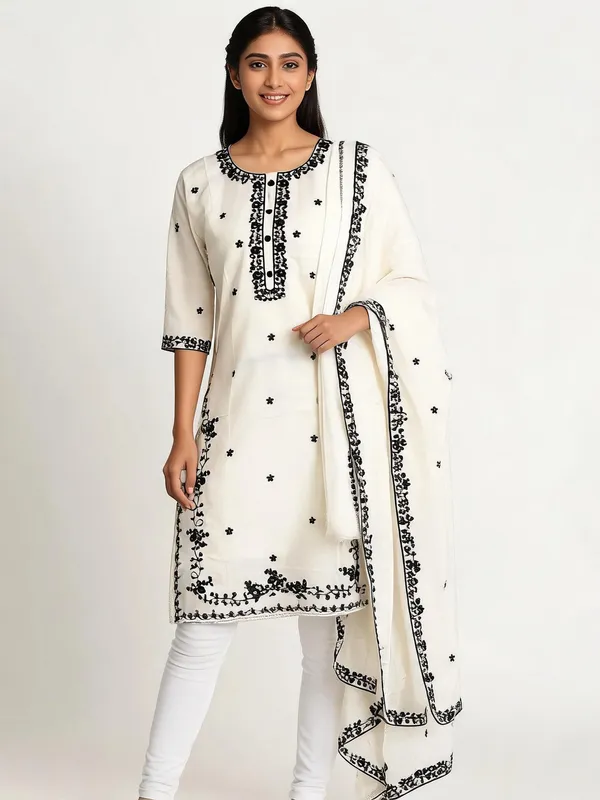 Cotton_Suit_for_Women_-_Off_White_with_Intricate_Work_|_Festive_Wear
