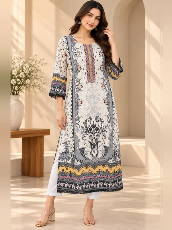 Cotton_Suit_Set_for_Women_-_Black_and_White_with_Cotton_Dupatta_|_Daily_Wear