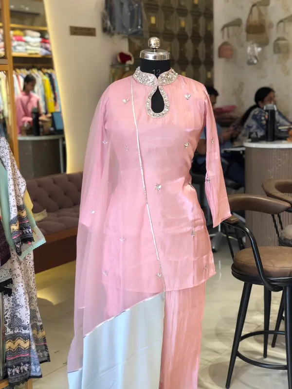 Pink_Satin_Straight_Embellished_Kurta_Suit_Set_For_Women