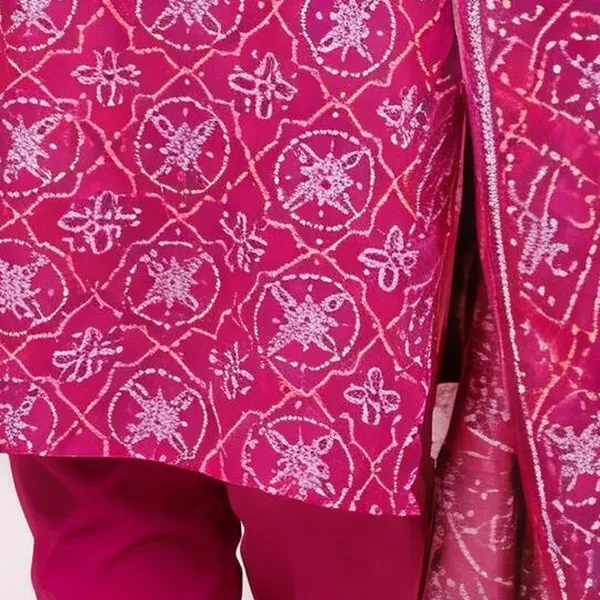 Suit_Set_for_Women_-_Magenta_Muslin_Bandhej_Print_Hand_Work_|_Festive_Wear
