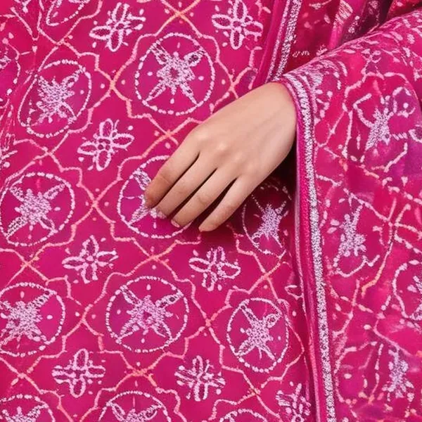 Suit_Set_for_Women_-_Magenta_Muslin_Bandhej_Print_Hand_Work_|_Festive_Wear