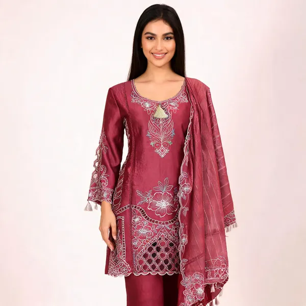Maroon_Satin_Straight_Embroidered_Pakistani_Suit_For_Women
