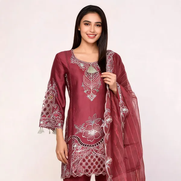 Maroon_Satin_Straight_Embroidered_Pakistani_Suit_For_Women