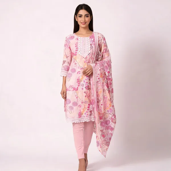 Pink_Schiffli_Lace_Detail_Kurta_Pant_Dupatta_Set_For_Women