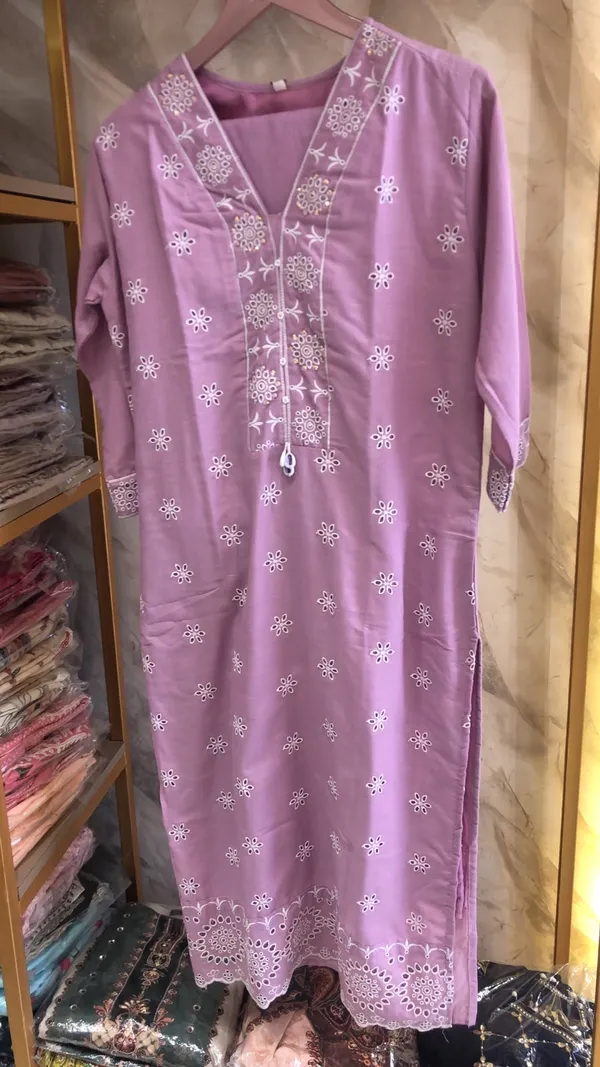 Lavender_Cotton_Chikankari_Kurta_Pant_Dupatta_Set_For_Women