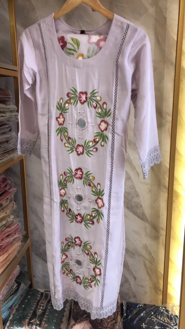 Light_Lavender_Cotton_Hand_Painted_Kurta_Pant_Dupatta_Set_For_Women
