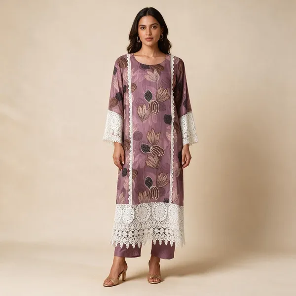 Purple_Cotton_Lace_Detail_Kurta_For_Women