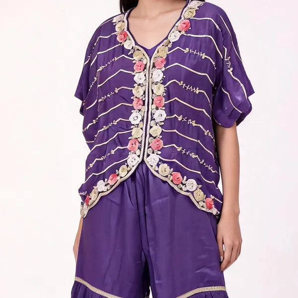 Jacket_Gharara_Set_for_Women_-_Purple_Chinon_Heavy_Hand_Work_Jacket_|_Wedding_Wear