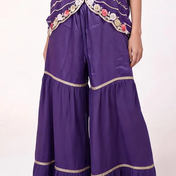Jacket_Gharara_Set_for_Women_-_Purple_Chinon_Heavy_Hand_Work_Jacket_|_Wedding_Wear