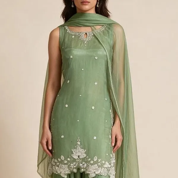 Farshi_Salwar_Suit_Set_for_Women_-_Green_Crepe_Designer_|_Festive_Wear