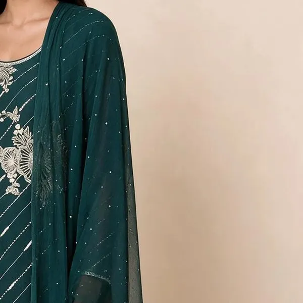 Sharara_Suit_Set_for_Women_-_Bottle_Green_Chinon_Heavy_Hand_Work_|_Wedding_Wear